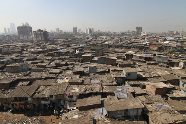 Dharavi, a slum in Mumbai