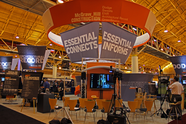McGraw-Hill Construction booth (#2603) on the expo floor. 