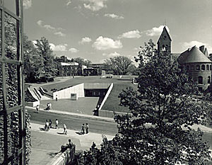 Flansburgh designed the Cornell Campus Store (1971), which he placed underground